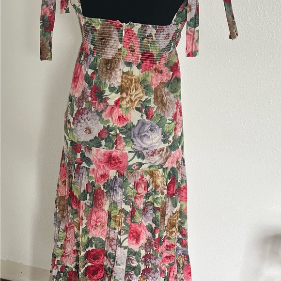 Zimmermann Pink and Green Ruffled Tiered Sundress - Picture 4 of 9